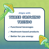 Melting Forest - Adaptogenic Mushroom Energy Drink Variety Pack - 12-Pack