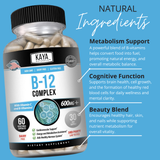 Kaya Naturals - Kaya Naturals B-12 Complex: 60 Count