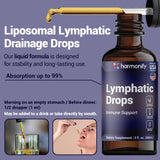 HARMONIFY - HARMONIFY Lymphatic Drainage Drops – Herbal Detox & Fluid Balance Support | Natural Blend with Elderberry, Burdock Root, Dandelion & Echinacea | Supports Immune & Circulatory Health | 2 fl oz (60 mL)