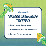 Melting Forest - Adaptogenic Mushroom Energy Drink Variety Pack - 12-Pack