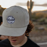 Hat- Tan Corduroy (White Embroidery)