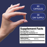 HARMONIFY - HARMONIFY Saffron Extract 88.5mg – Mood, Eye & Appetite Support – 60 Capsules | Natural Saffron Supplement from Crocus Sativus L. | Non-GMO, Vegan-Friendly, Made in USA