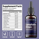 HARMONIFY - HARMONIFY Lymphatic Drainage Drops – Herbal Detox & Fluid Balance Support | Natural Blend with Elderberry, Burdock Root, Dandelion & Echinacea | Supports Immune & Circulatory Health | 2 fl oz (60 mL)